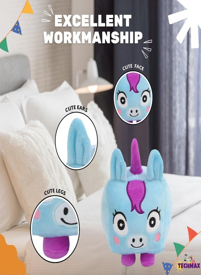 TechMax Solution لعبة يونيكورن مربعة لطيفة من القطيفة الناعمة من TechMax Solution - Image 4